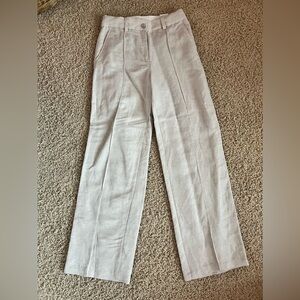 H&M linen blend trousers